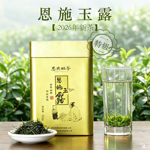 2026年新茶恩施玉露绿茶半斤灌装
