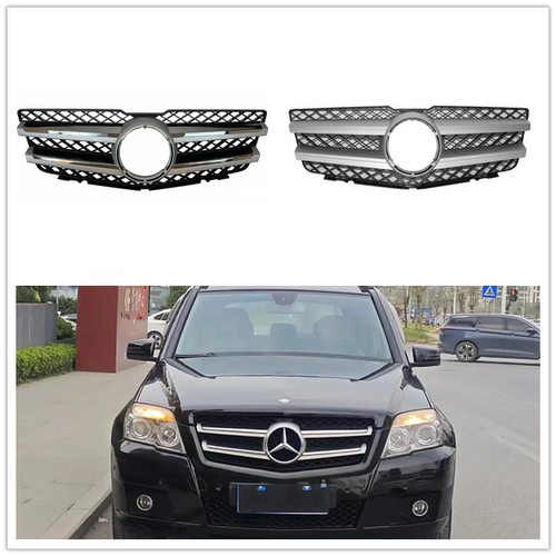 适用08-12款奔驰GLK级X204 GLK260/300/350老款中网进气格栅前脸