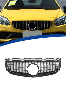 适用16-20年奔驰R172 SLC200 SLC260/300改装GT竖条中网进气格栅