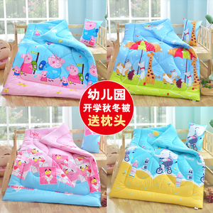 儿童秋冬被磨毛卡通可拆洗加厚春秋被芯幼儿园被子宝宝午睡小被子