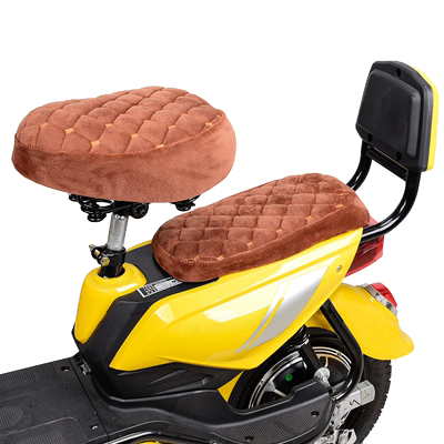 秋冬季加绒加厚柔软电动自行车