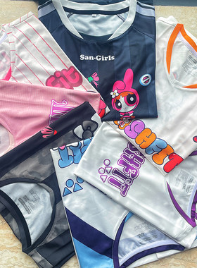 YY羽毛球服女短袖运动速干上衣收腰显瘦透气Hellokitty球衣训练服