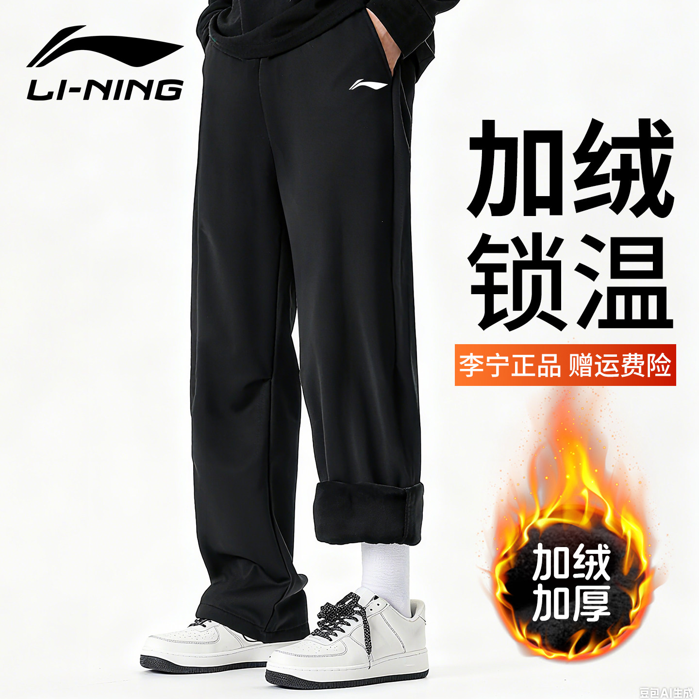 李宁运动裤男2025秋冬季新款裤子