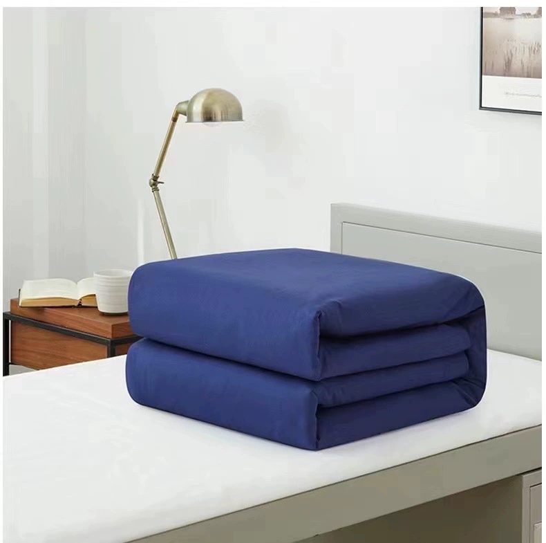 正品海蓝色蓝色被子棉被内务19款消防蓝棉被火焰蓝热熔被单人宿舍