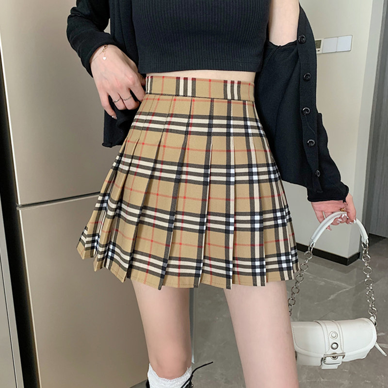 减龄格纹百褶裙女夏2021新款日系甜酷学院风高腰显瘦百搭半身短裙在类目 女装/女士精品, 半身裙中 - 来自Buy2taobao.com提供专业的淘宝代购服务