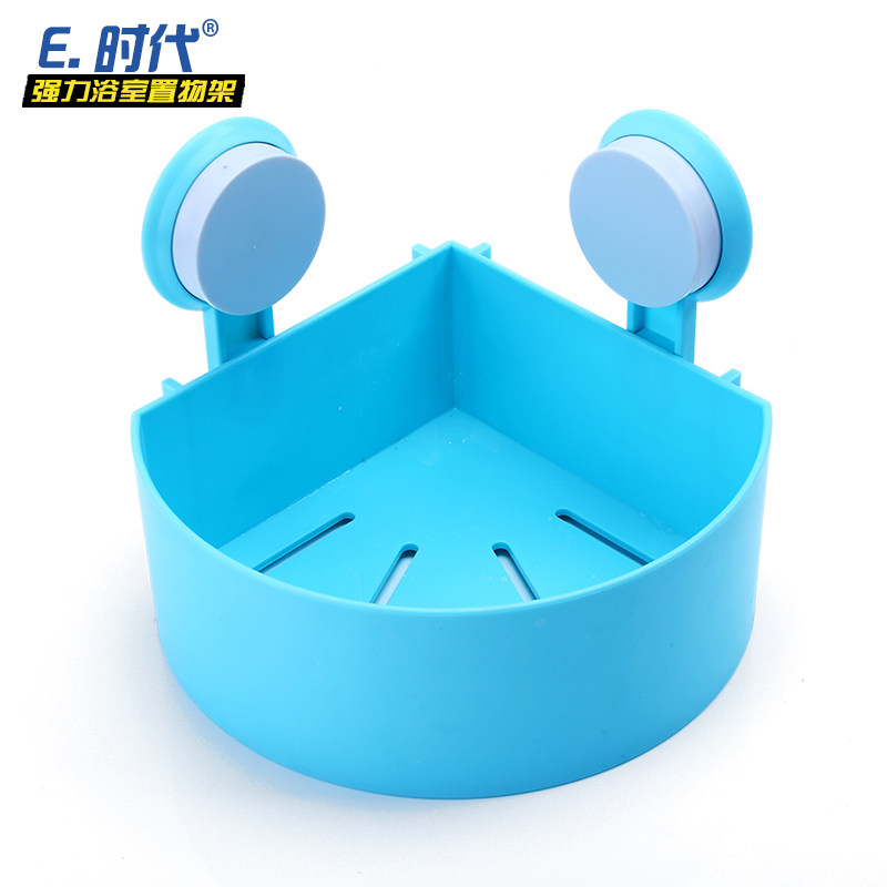 易时代浴室置物架 吸盘卫生间置物架 壁挂吸壁式洗手间三角转角架