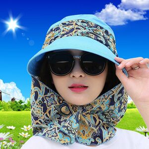 帽子女夏季太阳帽女士骑车遮脸防晒帽户外大沿遮阳帽凉帽洋气时髦