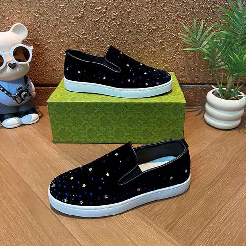 一脚蹬CL英伦风水钻乐福鞋