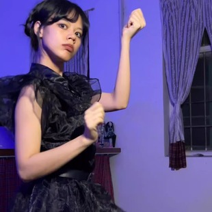 wednesday星期三同款衣服亚当斯一家连衣裙子万圣节穿搭儿童成人