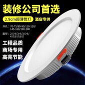 筒灯店铺商用led嵌入式 8寸超亮大功率照明门店开孔20cm工装 天花灯