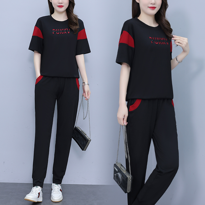 早秋胖妹妹透气休闲天丝罗马棉女