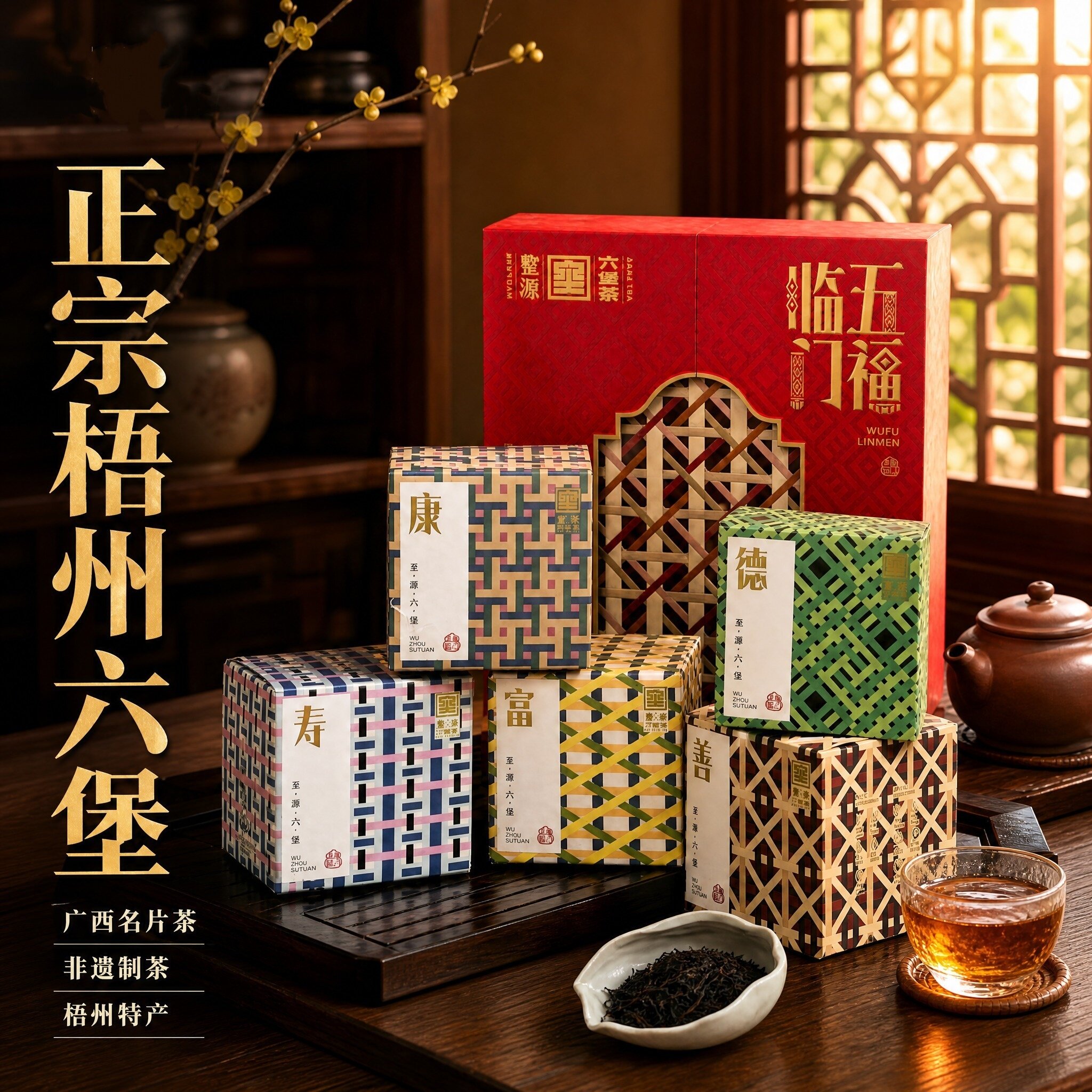 梧州特级190g套装六堡茶核心产地