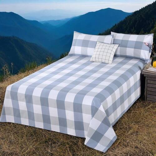 100%全棉老粗布床单单双被加厚