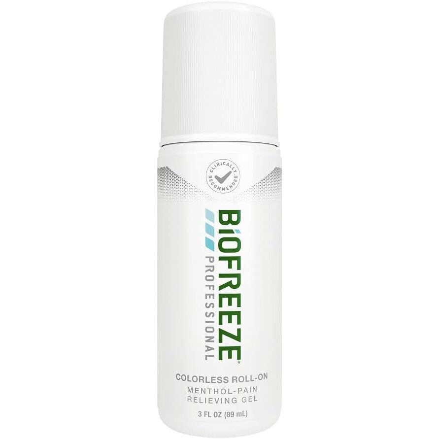 美国直邮Biofreeze Professional薄荷脑滚珠缓解凝胶关节肌肉89ml