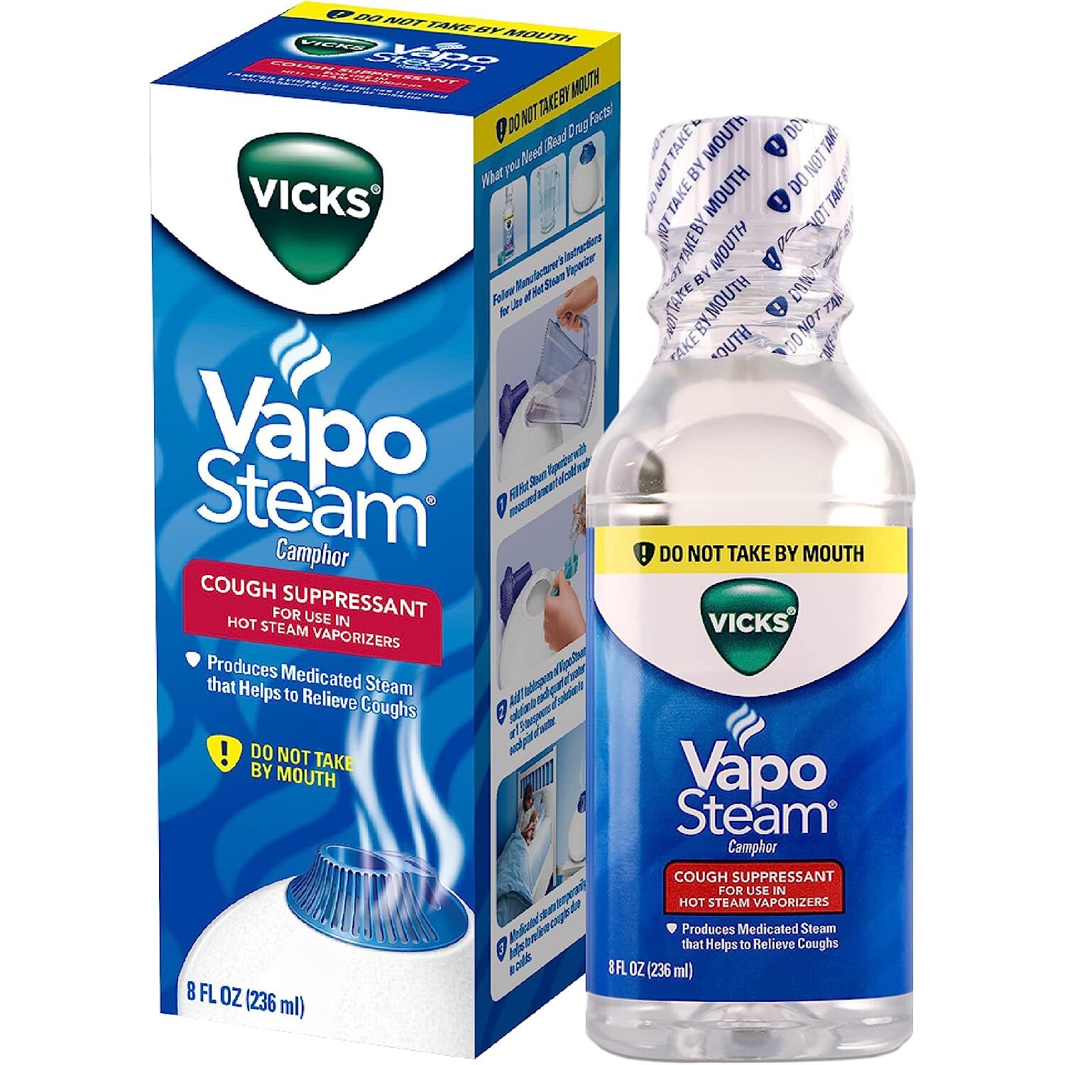 美国直邮 Vicks VapoSteam香醇蒸汽含樟脑蒸气液体有助于缓加湿剂