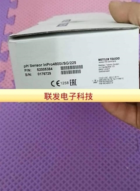 原装全新梅特勒托利多PH电极InPro4800i/SG/225 52005384拍前询价