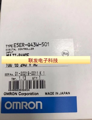 E5ER-Q43W-501 E5ER数字调节 欧姆龙MULTI-RANGE 01-20229-0011K1