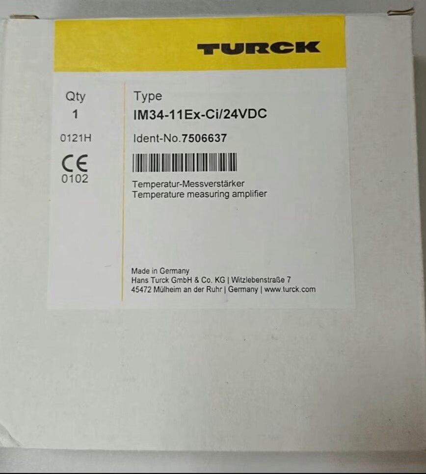 图尔克安全栅MK73-12-R/24VUC IM34-11Ex-Ci/24VDC拍前请询价