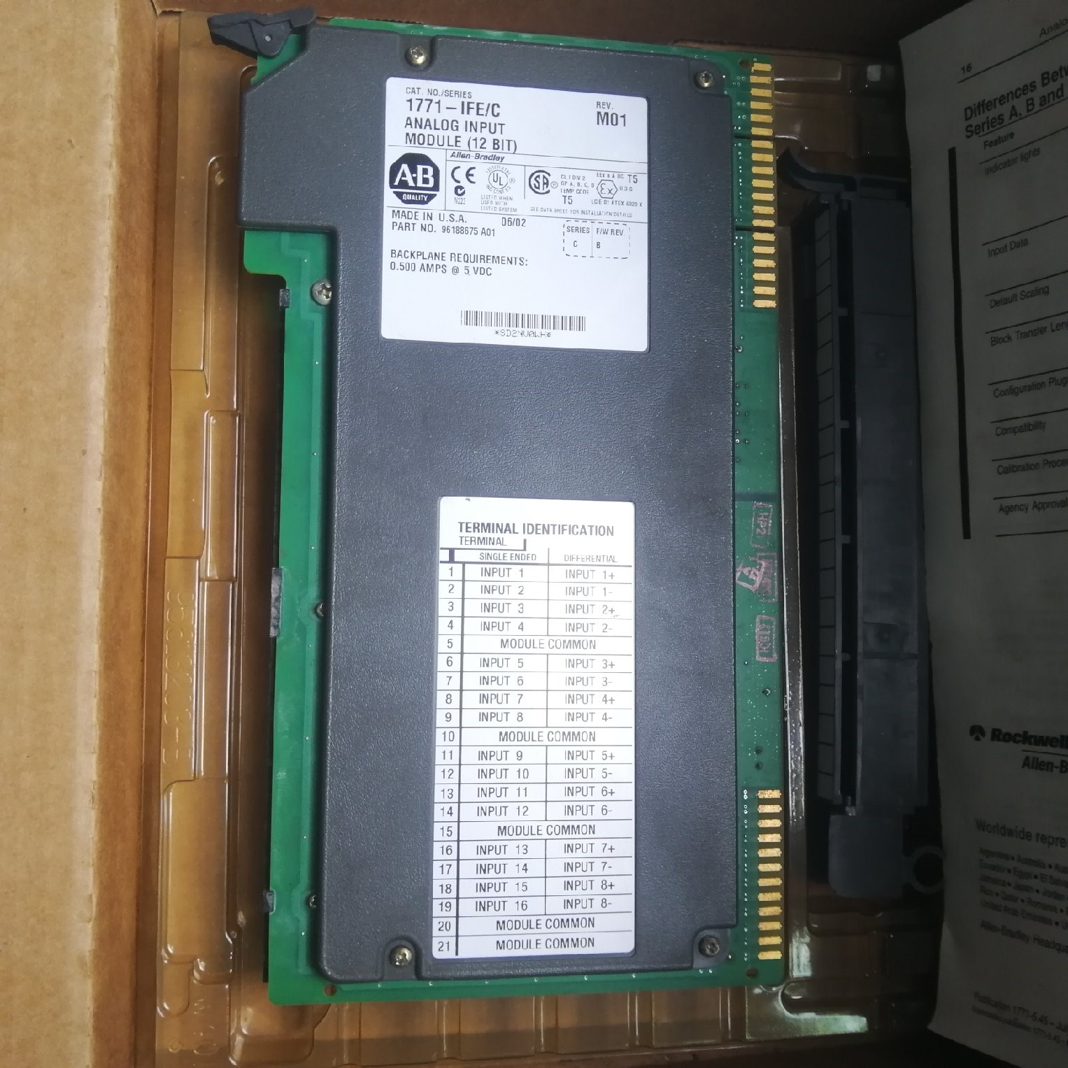 美国AB现货1771IFE/C二手美国AB现货1771IFE全新原装拍前请询价