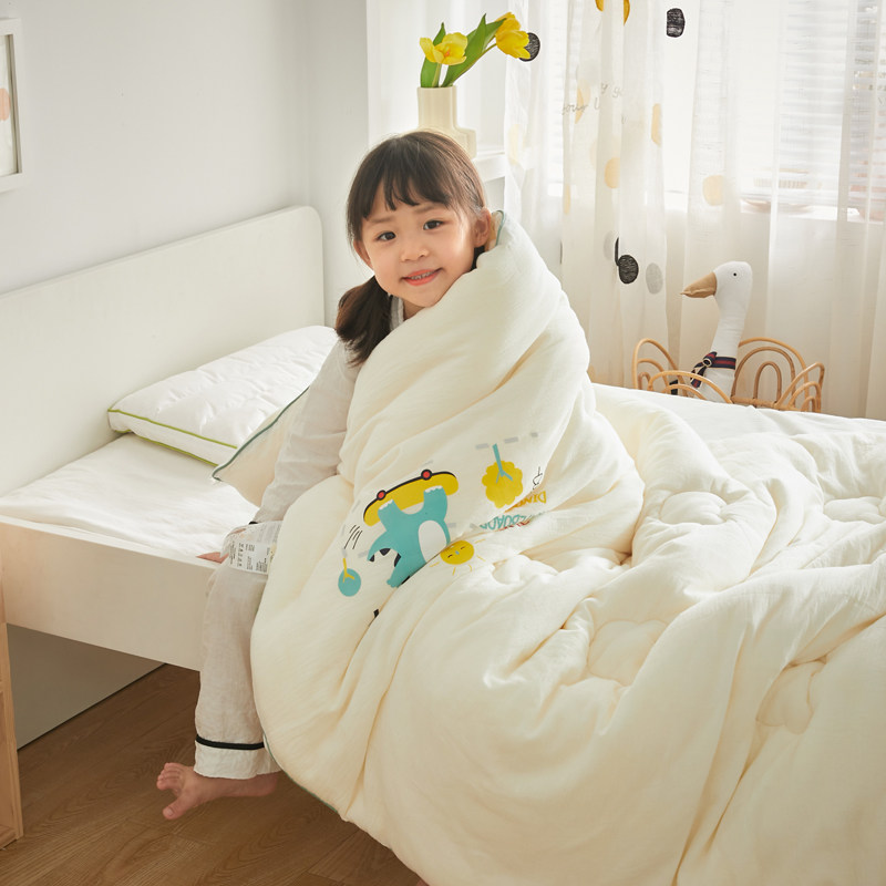 儿童被芯120x150x200大豆纤维被子冬被一米五单人可水洗纯棉秋冬