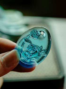 新款配饰琉璃吊坠男女款挂件项链