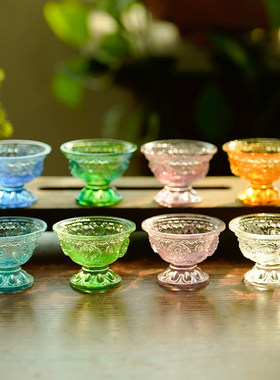 琉璃八吉祥八色供水杯桌面摆放