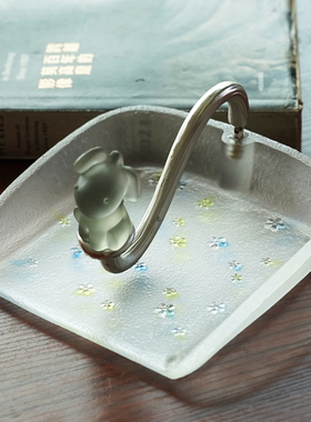 珍悦古法琉璃艺术趴耳驴家居摆件