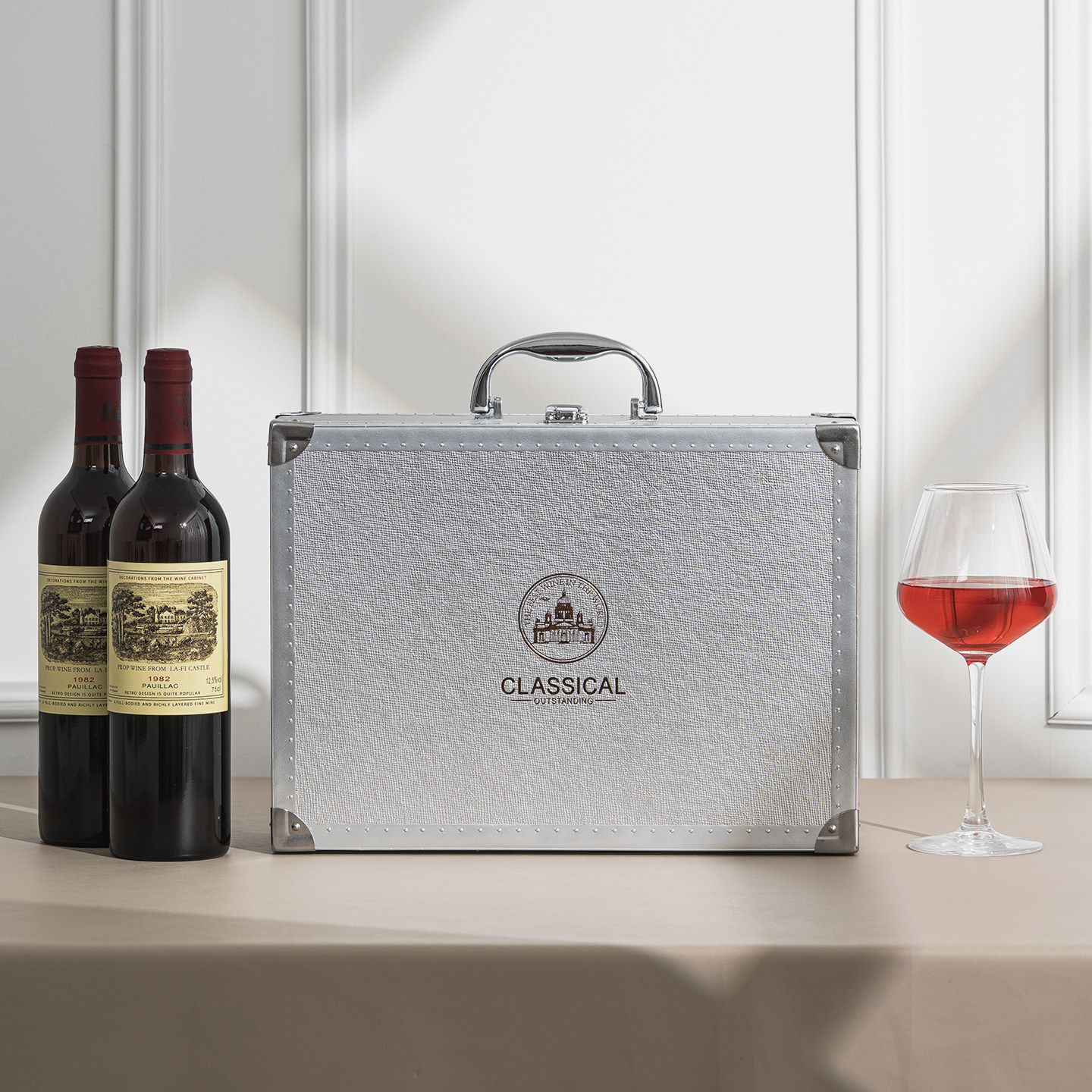 2026新款高档红酒包装礼盒双支酒盒通用手提2瓶酒箱子商务送礼品