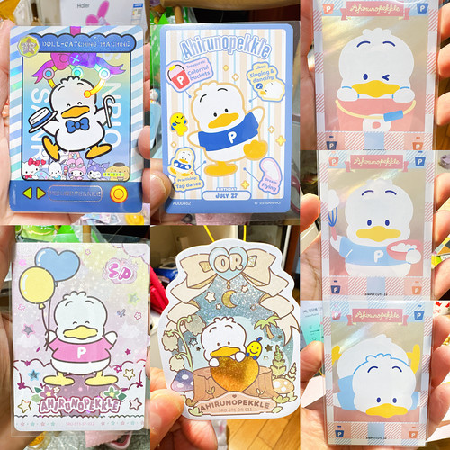 正品三丽鸥贝克鸭卡片