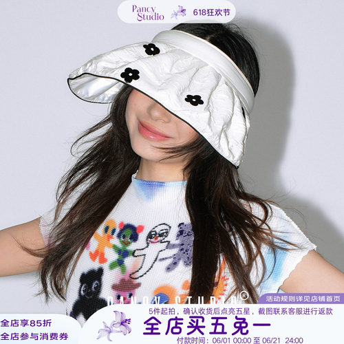 春夏小花点缀~甜美少女遮阳帽
