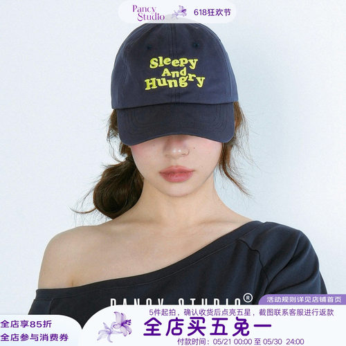 又困又饿！小众百搭字母鸭舌帽