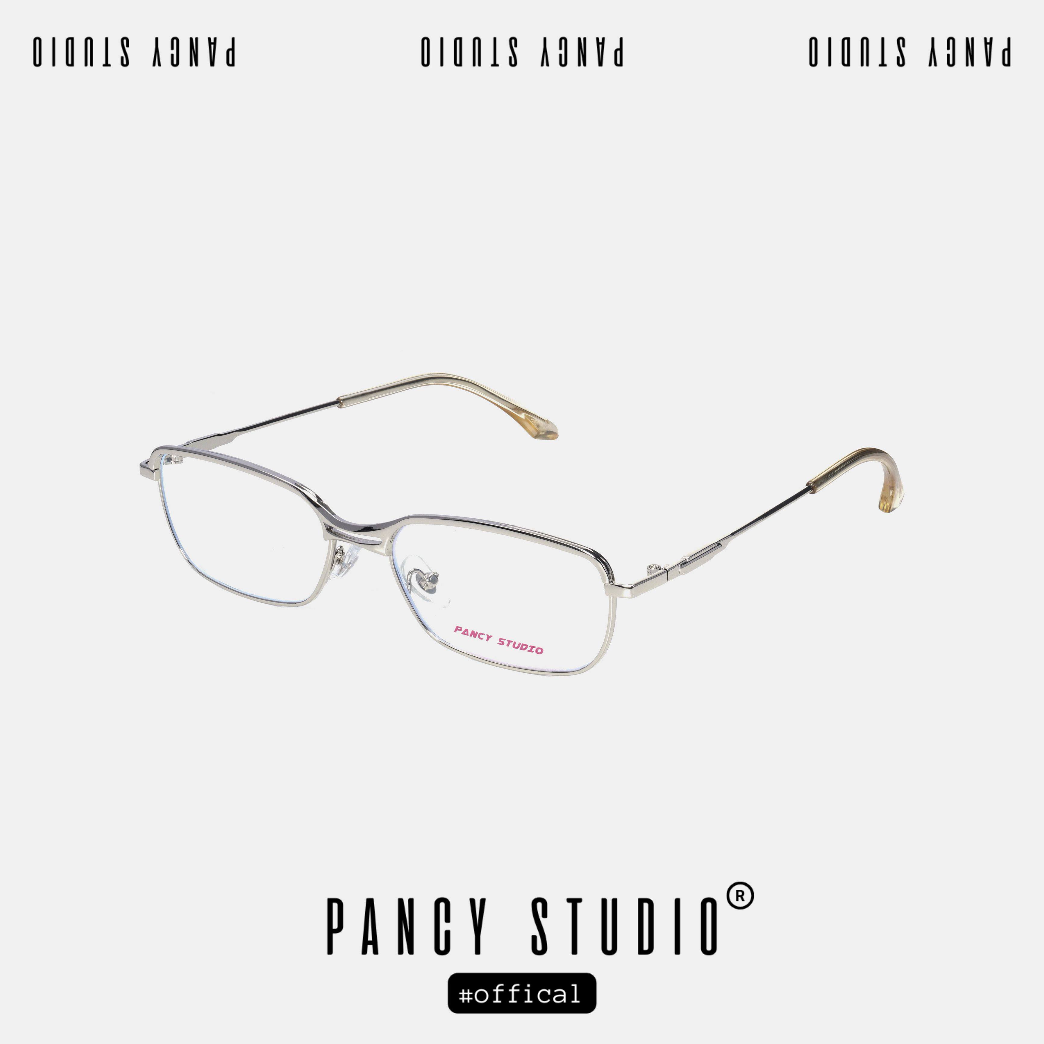 thumbnail for Pancy High Intelligence Sister Sense Metal Square Frame Flat Glasses Gold Wire Vintage Glasses Frame Gold Wire Rim Glasses Frame