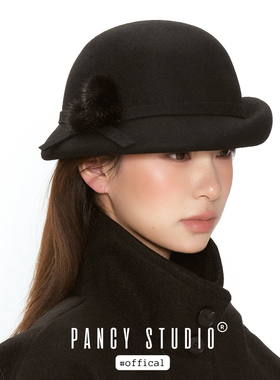 【新品85折】01/11 00:00 留洋千金~赫本风羊毛呢礼帽贝雷帽