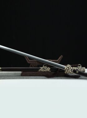 龙泉市刀剑花纹钢手工锻打八面