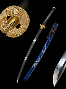 外贸手工覆土烧刃日本刀东洋武士