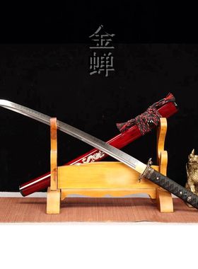 龙泉市刀剑T10钢古法覆土烧刃