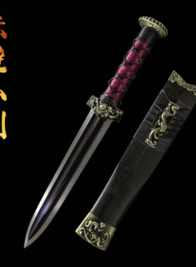龙泉一体花纹钢赤壁剑汉剑户外