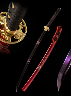 龙泉手工一体长刀日本刀武士居合