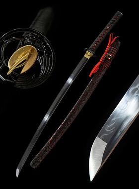 山水打刀T10钢覆土烧刃长刀日本