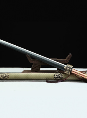 纯铜秦王剑赵云越王剑花纹钢八面