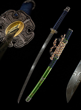 外贸手工一体锻打日本刀东洋武术