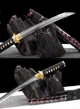 龙泉市刀剑宝剑12寸T10烧刃仕