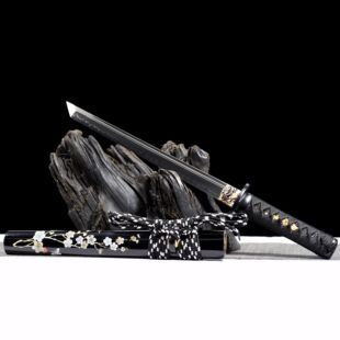 龙泉市刀剑T10烧刃短款日式肋差影视唐横短刀冷兵器硬宝剑未开刃