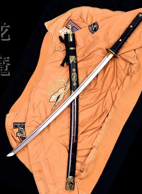 龙泉高性能一体刀剑猛钢锻打武术