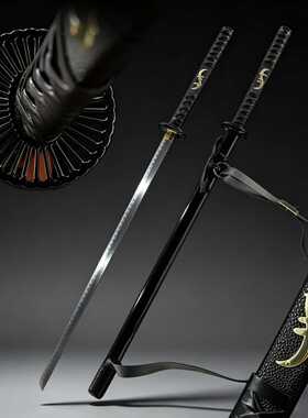 加长120cm一体东洋武士刃直刀忍者长刀钢刀道具收藏工艺品未开刃