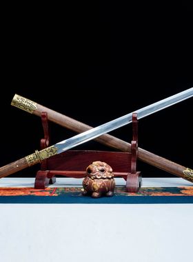 龙泉市刀剑一体素装唐横刀手工