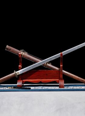 龙泉市刀剑影视花纹钢素装唐横刀