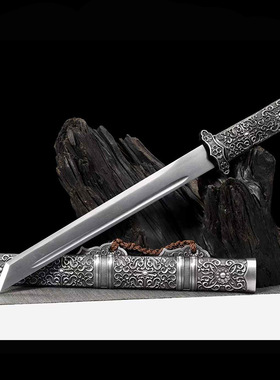 唐草小唐横刀一体锰钢刀剑短刀
