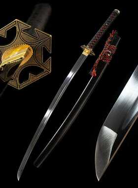 弹簧钢一体打刀东洋日本刀手工长刀武士刃龙泉刀剑katana未开刃