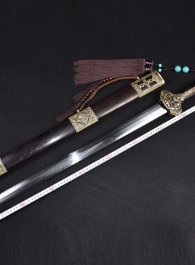 龙泉市刀剑花纹钢手工锻打春秋剑